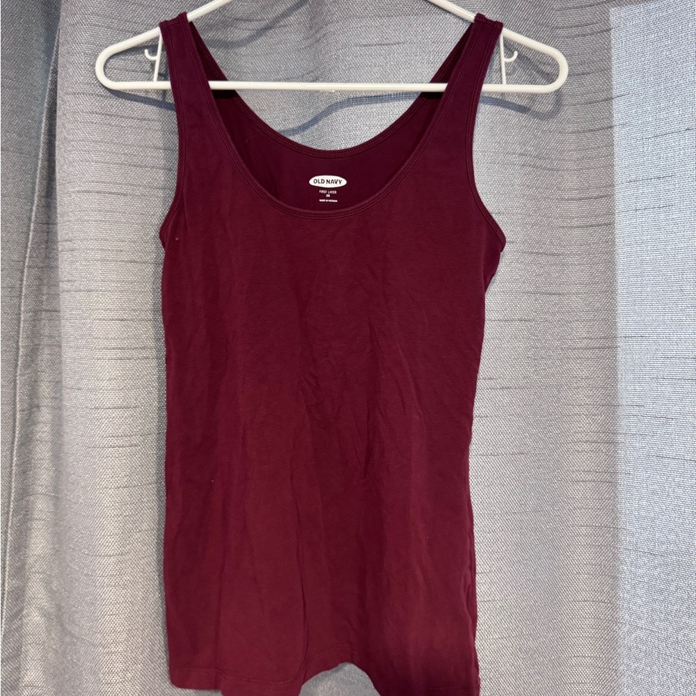 Old Navy Burgundy Tank Top